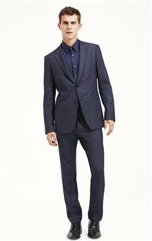Straight Leg Trousers, Black, large