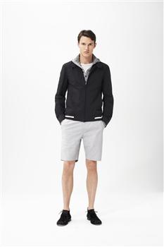 Straight Fit Shorts With Button Closure, Gray, large