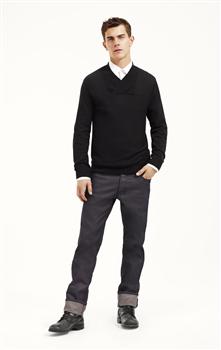 Refined Denim Pants, Indigo, large
