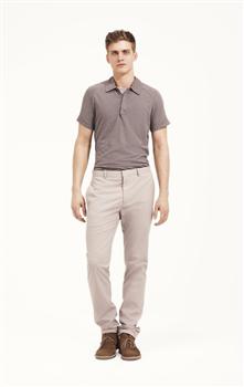 Casual Slim Leg Pants, Grey, large