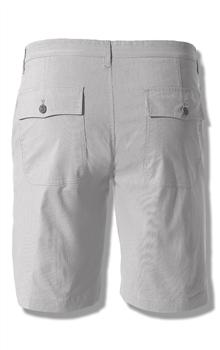 Straight Fit Shorts With Button Closure, Gray, large