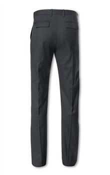 Straight Leg Trousers, Black, large