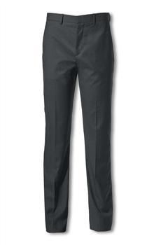 Straight Leg Trousers, Black, large