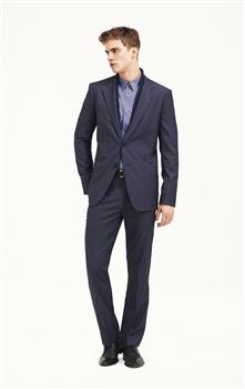 Straight Leg Trousers, Black, large