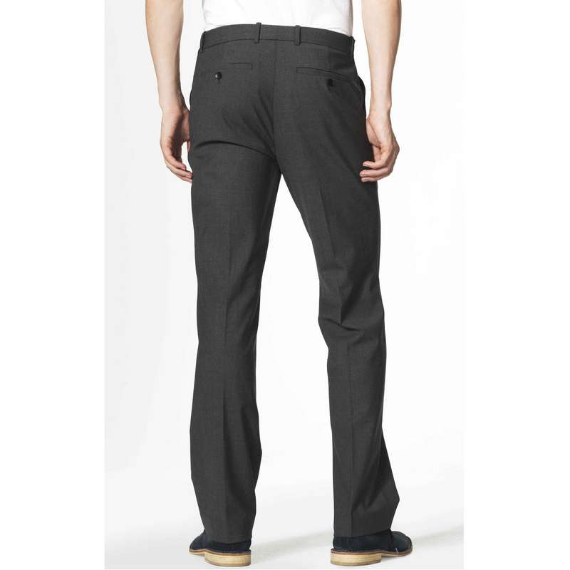 Basic Leg Trousers, Grey, large