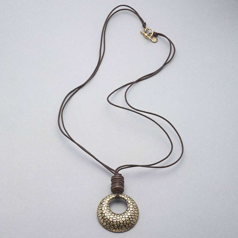 Drop Necklace, Gold, large