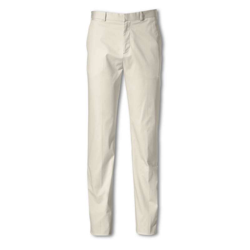 Front Rise Straight Leg Pants, Beige, large