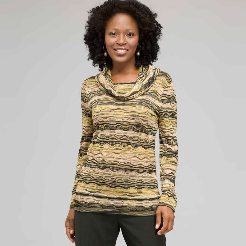 Tonal Patterned Sweater, , large