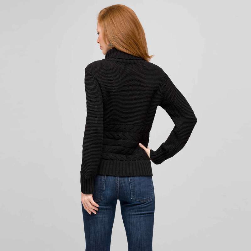 Cotton Turtleneck Sweater, , large